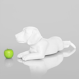 Dog Mannequin Alfred - Anti-Scratch White